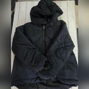 Free People Navt Blue Emmy Swing Puffer Sz Xl New